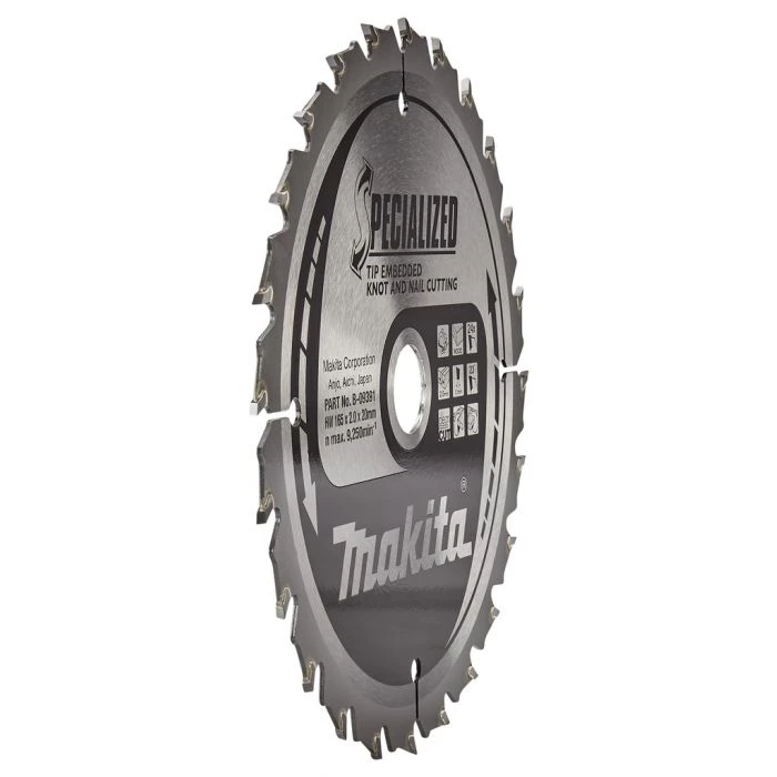 Makita B-09391 Cirkelzaagblad Hout (noest/spijker) 5 Makita B-09391 Cirkelzaagblad Hout (noest/spijker) - Afbeelding 3