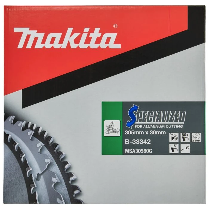 Makita B-33342 Afkortzaagblad Aluminium 14 Makita B-33342 Afkortzaagblad Aluminium - Afbeelding 12