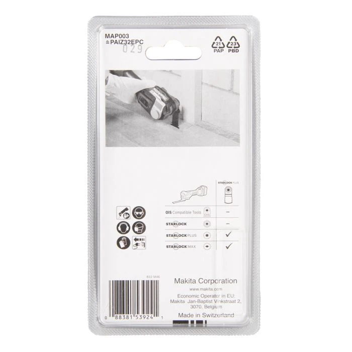 Makita B-66341 MAP003 Invalzaagblad 32x60mm Hout 6 Makita B-66341 MAP003 Invalzaagblad 32x60mm Hout - Afbeelding 4