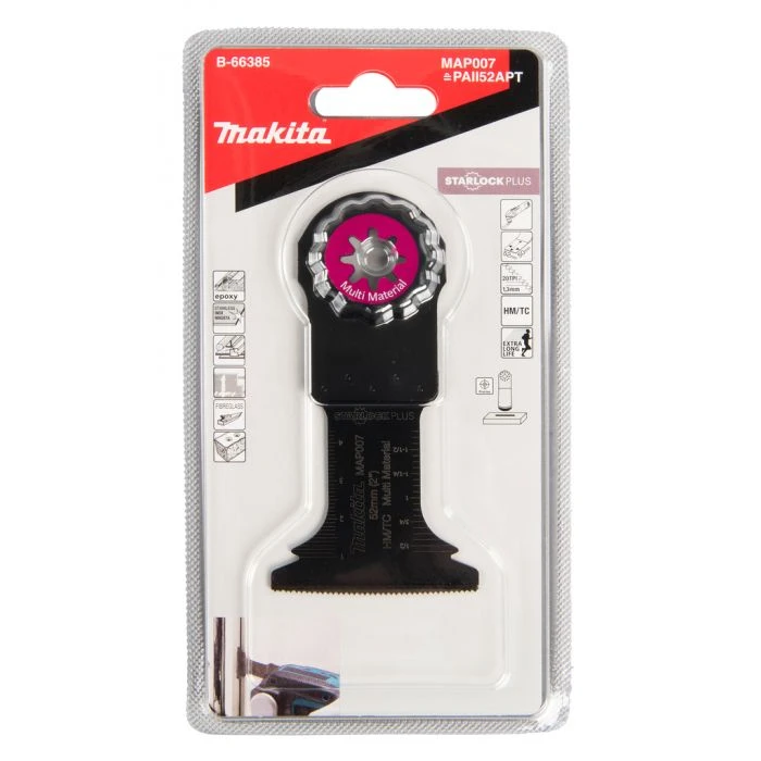 Makita B-66385 MAP007 Invalzaagblad 52x50mm Multimateriaal 5 Makita B-66385 MAP007 Invalzaagblad 52x50mm Multimateriaal - Afbeelding 3