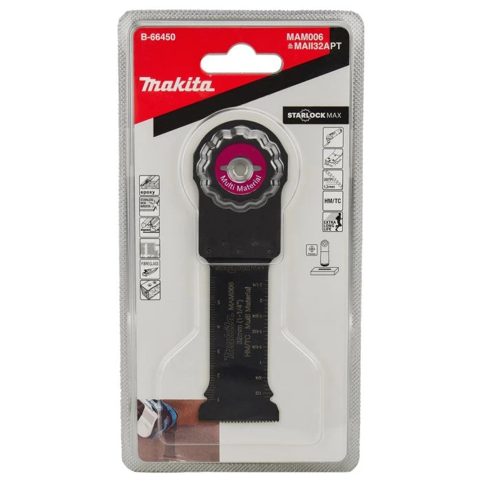 Makita B-66450 MAM006 Invalzaagblad 32x70mm Multimateriaal 6 Makita B-66450 MAM006 Invalzaagblad 32x70mm Multimateriaal - Afbeelding 4