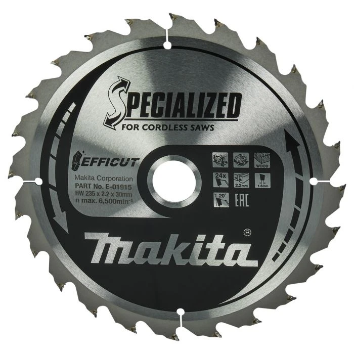 Makita E-01915 Cirkelzaagblad Hout 3 Makita E-01915 Cirkelzaagblad Hout