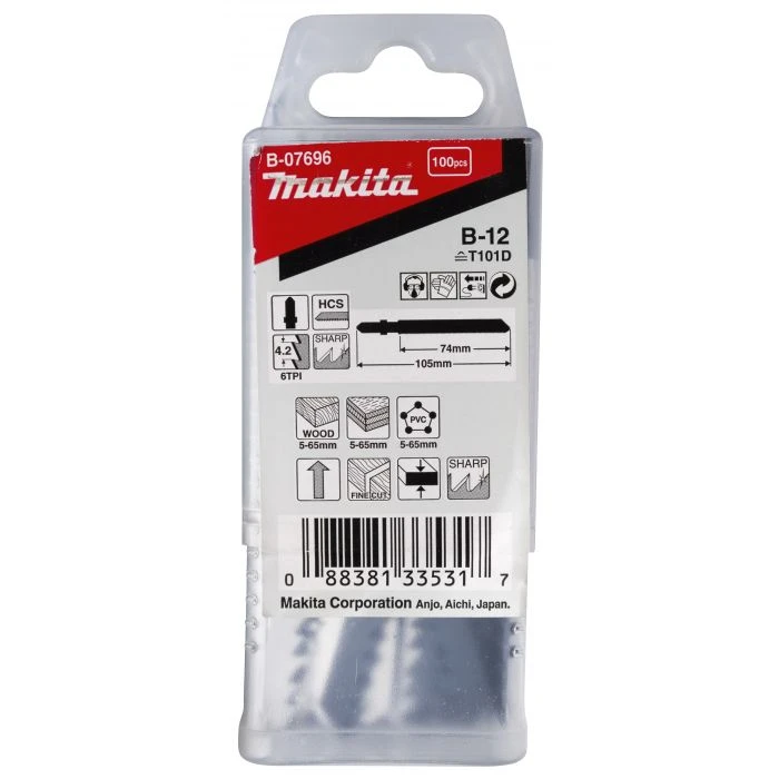 Makita B-07696 Decoupeerzgb Hout 74mm T101D 5 Makita B-07696 Decoupeerzgb Hout 74mm T101D - Afbeelding 3