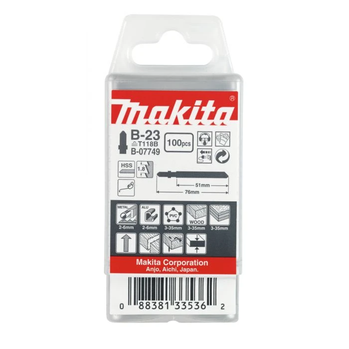 Makita B-07749 Decoupeerzgb Uni 51mm T118B 3 Makita B-07749 Decoupeerzgb Uni 51mm T118B