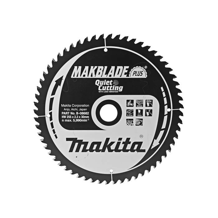 Makita B-08682 Zaagb Q+C 255x30x2,3 60T 5g 4 Makita B-08682 Zaagb Q+C 255x30x2,3 60T 5g - Afbeelding 2