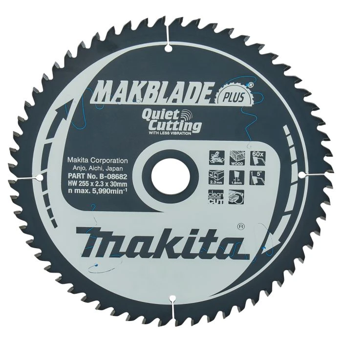 Makita B-08682 Zaagb Q+C 255x30x2,3 60T 5g 8 Makita B-08682 Zaagb Q+C 255x30x2,3 60T 5g - Afbeelding 6