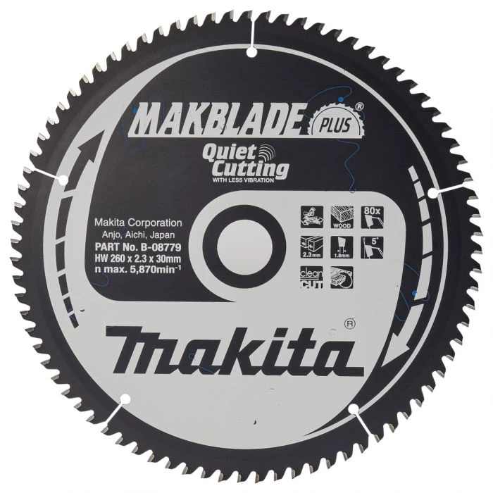 Makita B-08779 Afkortzaagblad Hout 4 Makita B-08779 Afkortzaagblad Hout - Afbeelding 2