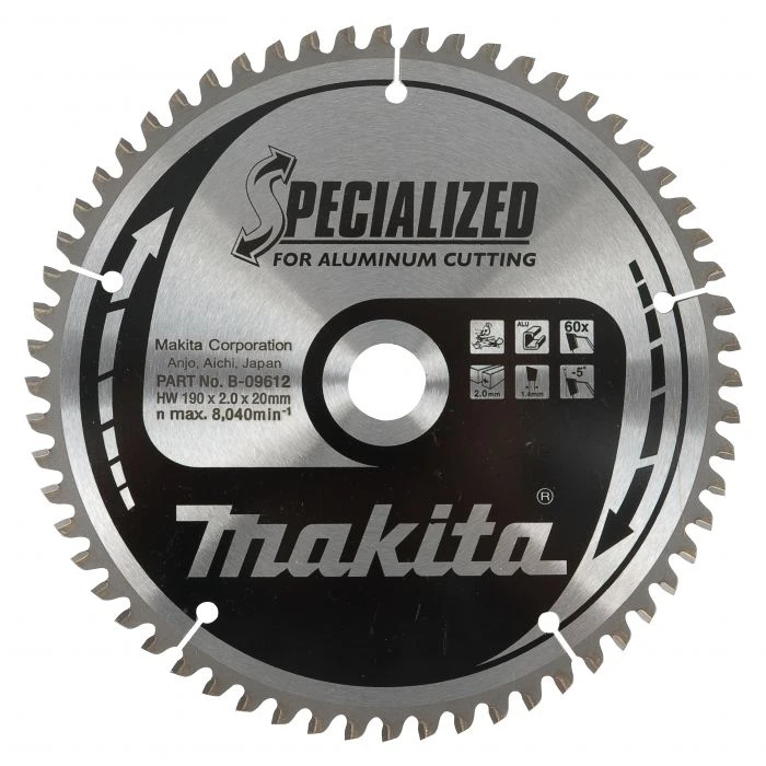 Makita B-40294 Cirkelzaagblad Aluminium 7 Makita B-40294 Cirkelzaagblad Aluminium - Afbeelding 5