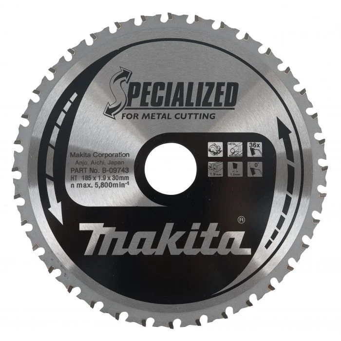 Makita B-09743 Cirkelzaagblad Metaal 5 Makita B-09743 Cirkelzaagblad Metaal - Afbeelding 3
