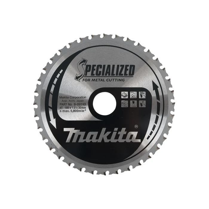 Makita B-09743 Cirkelzaagblad Metaal 4 Makita B-09743 Cirkelzaagblad Metaal - Afbeelding 2