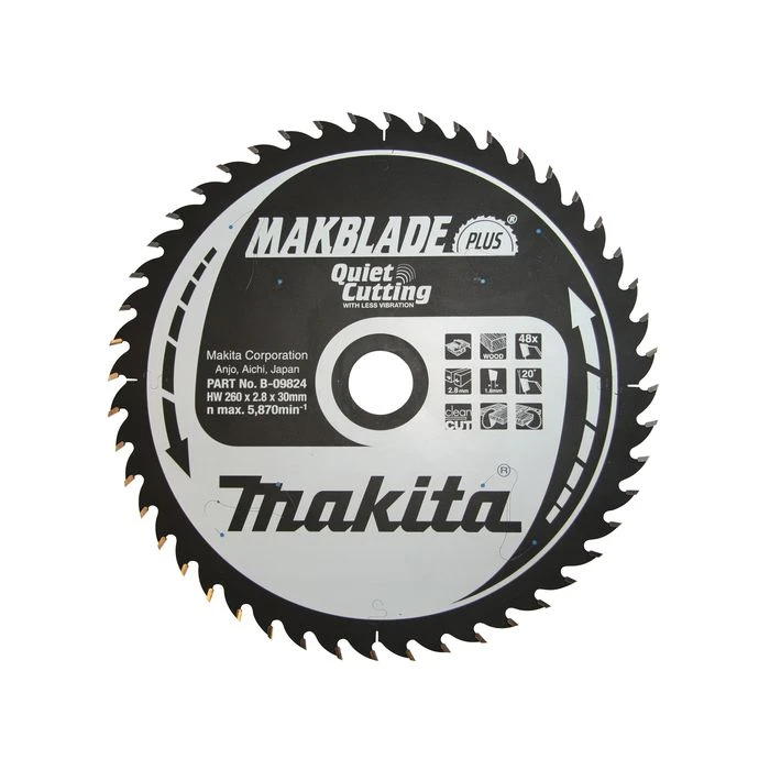 Makita B-09824 Tafelzaagblad Hout Zuiver 4 Makita B-09824 Tafelzaagblad Hout Zuiver - Afbeelding 2