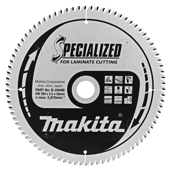 Makita B-29496 Afkortzaagblad Laminaat 3 Makita B-29496 Afkortzaagblad Laminaat