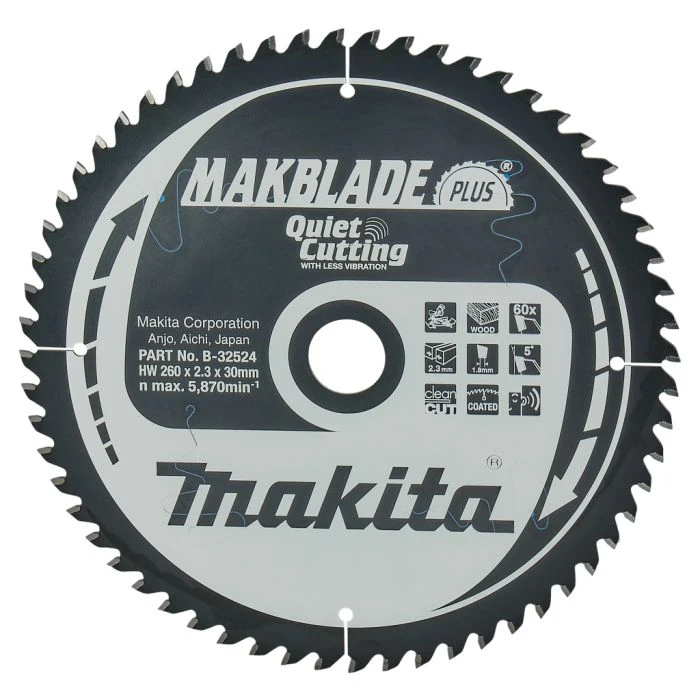 Makita B-32524 Afkortzaagblad Hout 3 Makita B-32524 Afkortzaagblad Hout