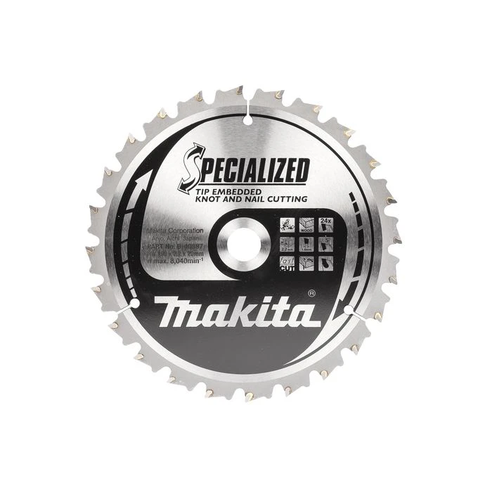 Makita B-40587 Afkortzaagblad Hout (noest/spijker) 4 Makita B-40587 Afkortzaagblad Hout (noest/spijker) - Afbeelding 2