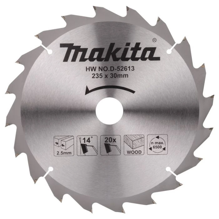 Makita D-52613 Cirkelzaagblad Hout 3 Makita D-52613 Cirkelzaagblad Hout