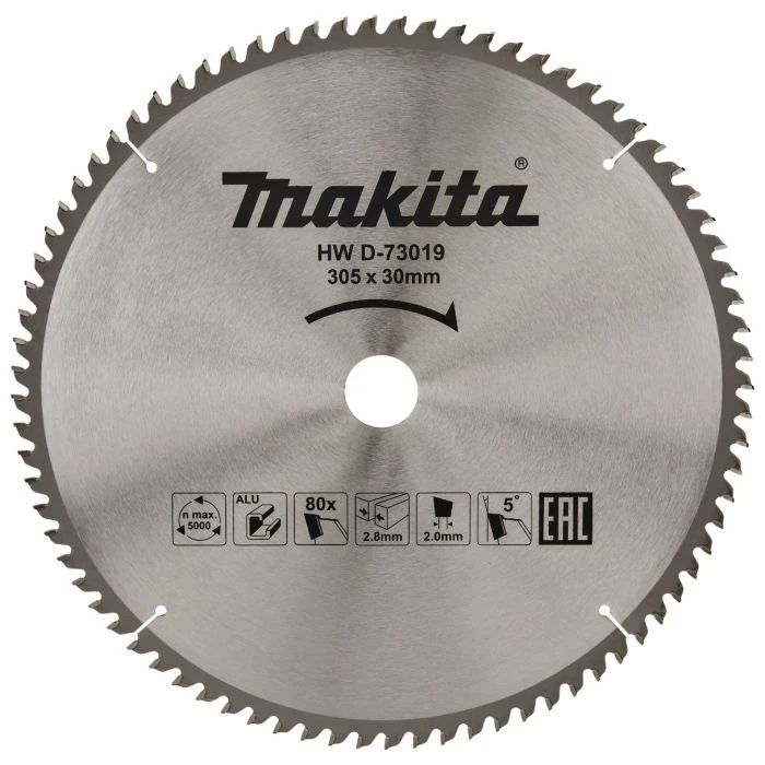 Makita D-73019 Afkortzaagblad Aluminium 3 Makita D-73019 Afkortzaagblad Aluminium