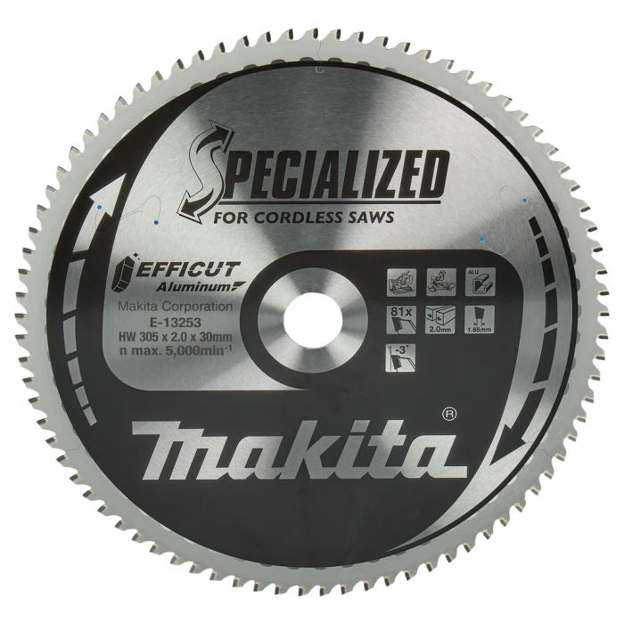 Makita E-13253 Afkortzaagblad Aluminium 3 Makita E-13253 Afkortzaagblad Aluminium