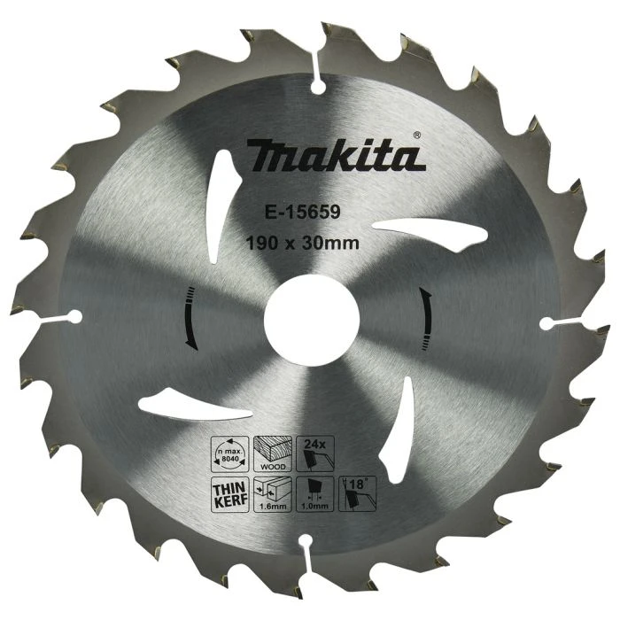 Makita E-15659 Cirkelzaagblad Hout 4 Makita E-15659 Cirkelzaagblad Hout - Afbeelding 2